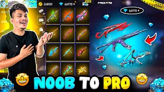 Free Fire NOOB TO PRO In 5Mins I Bought All Guns Skins And Bundle😍 In 99 Diamonds Garena Free Fire [upl. by Goode167]