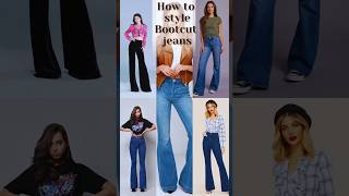 How to style Bootcut jeans howtostyle outfits bootcutjeans shorts [upl. by Annayar]