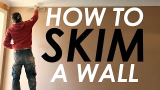 How To Plaster A Wall  Skim Coat Plastering Plastering Tutorial [upl. by Chad]