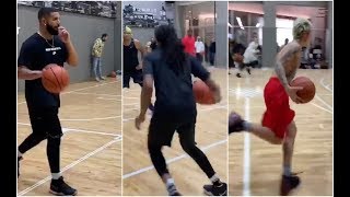 Quavo Justin Bieber Play Drake Sheck Wes In Basketball Nike Summit Black Ops [upl. by Noret]