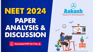 NEET 2024 Question Paper Analysis Discussions amp Solutions  LIVE [upl. by Eerazed]