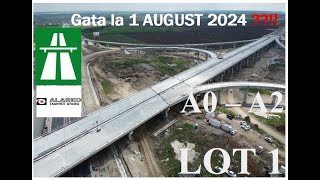 Autostrada A0  Nod cu A2  LOT 1  19 Aprilie 2024  a0 autostrada dji Aerial 1k subs 4k new [upl. by Rennat]