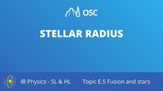 Stellar radius IB Physics SLHL [upl. by Jenei87]