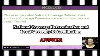 National Coverage Determination NCD and Local Coverage Determination [upl. by Nilahs443]