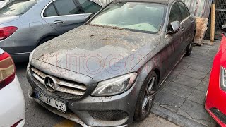 Sel hasarlı 2017 Mercedes C180 AMG onarım süreci başladı [upl. by Allred]