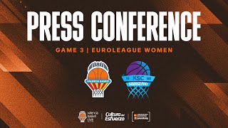 🔴 Press Conference G3 EuroLeague Women 2223 vs AtomeromuTARR KSC Szekszard [upl. by Alet]