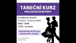 TANEČNÍ KURZY PRO PÁRY [upl. by Ecnahoy692]