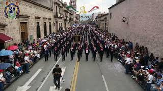 Desfile Cívico Militar en Morelia Michoacán UMSNH [upl. by Oirtemed]