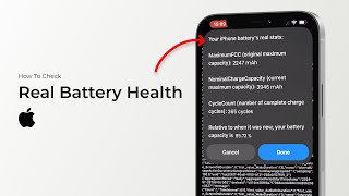 How To Check Real Battery Health On iPhone [upl. by Llenrrad]