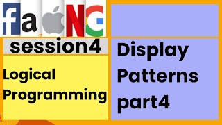 Logical Programming  Display Patterns  part4  session4  faangacademy [upl. by Burhans439]