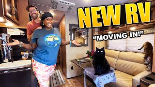 We Swapped Van Life for WORLDS SMALLEST Class A RV RV Tour  RV LIFE [upl. by Ednyl]