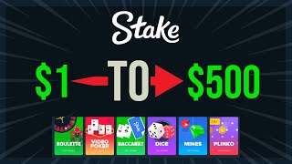 The 1 TO 500 Stake Challenge SUCCESS [upl. by Cissie]