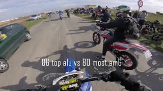 RASSEMBLEMENT 50CC Poujoula 2k19 run  burn  wheeling  dt en 86 top alu [upl. by Chrissy]