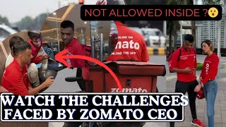 Zomato CEO Deepinder Goyal goes out for Food Delivery See what happened next zomato viral food [upl. by Lyndes543]