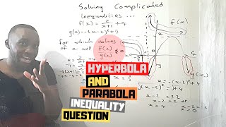 Inequalities Grade 12 Hyperbola And Parabola [upl. by Russian259]