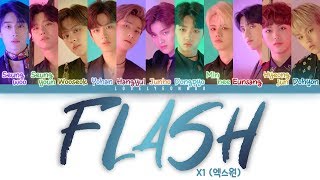 X1 엑스원 – FLASH Lyrics Color Coded HanRomEng [upl. by Ayikahs233]