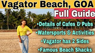 VAGATOR Beach with Full Guide  Pubs amp Cafe of Vagator  Watersports at Vagator [upl. by Analart]