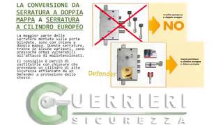 Conversione trasformazione da serratura a doppia mappa a cilindro europeo [upl. by Atsirhcal542]