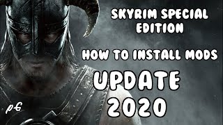 Skyrim SE How to Manually Install Mods PC 2020   Skyrim Special Edition [upl. by Ynatterb]