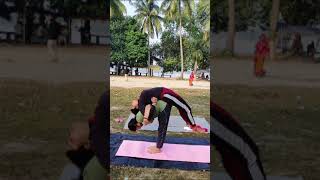 Backbending streching practice Yoga practice [upl. by Madra469]