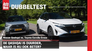 Nissan Qashqai vs Toyota Corolla Cross  AutoWeek Dubbeltest [upl. by Suoivatra]