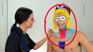 Turning Benito Skinner into Lizzie McGuire  Makeup Transformation GRWM [upl. by Normandy]