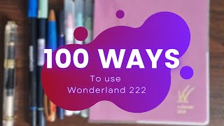 100 ways to use the Wonderland 222 planners A5 B6 A6 All in one stackedunstacked planner ad [upl. by Nel965]