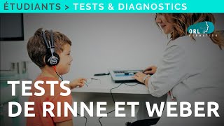 Les tests de Rinne et de Weber acoumétrie  Formation Étudiant [upl. by Llevaj4]