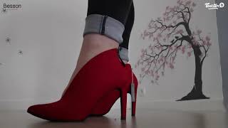 Isabelle donne son avis sur les Escarpins Rouge  22004527   Besson Chaussures [upl. by Tabina]