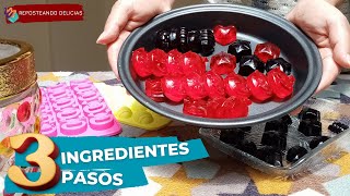 🤤 Cómo hacer GOMITAS EN CASA CON SOLO 3 INGREDIENTES  REPOSTEANDO DELICIAS [upl. by Enelrae]