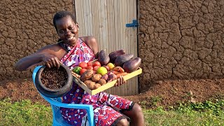 AFRICAN VILLAGE LIFECooking mouthwatering meal for LUNCH [upl. by Enylodnewg312]