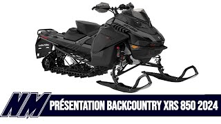 PRÉSENTATION DU SKI DOO BACKCOUNTRY XRS 850 ETEC 2024 [upl. by Corey]