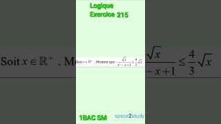 Exercice 215 Logique 1BACSM Maths [upl. by Barnaba]