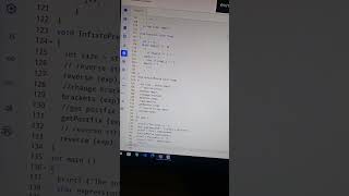 infix to prefix of C programming 😎🧑‍💻 [upl. by Gasparo633]