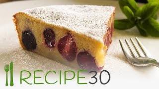 Simple Cherry Clafoutis recipe [upl. by Zakarias]