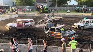 61524 Sangamon County Fair Demo Derby Vans [upl. by Asiil]