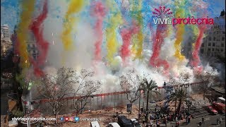 Fallas Valencia 2019 Mascletà Domingo 17 de Marzo 2019 Pirotecnia Vulcano [upl. by Skees]