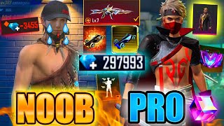 Free Fire new account to PRO😱 NEW BUNDLES look how it became😱🔥 NOOB 👉 TO 👉 PRO 😱 FREE FIRE [upl. by Sada]