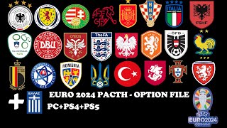 UEFA Euro 2024 Patch  Option File PES 2021 [upl. by Swehttam994]