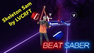 Skeleton Sam  by LVCRFT sung by ScaryAna Grande beatsaber mixedreality halloween lvcrft [upl. by Sherill]