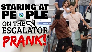 Staring At People On The Escalator Prank  Philippines [upl. by Sigismondo]