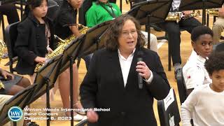 Winton Woods Intermediate School Band Concert  December 6 2023 [upl. by Barthel585]