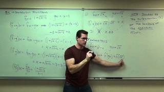 Calculus 1 Lecture 04 Combining and Composition of Functions [upl. by Innattirb]