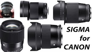 SIGMA is releasing 5 New APSC Lenses for the CANON RF Mount in JuneJuly 2024 [upl. by Esertak]