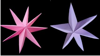 Easy amp Amazing 🤩 Star ✨ in just 5 mins 🤩from paper  Christmas DIY  3D Star Origami Paper Craft [upl. by Airom]