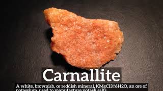 How to Say Carnallite in English  What is Carnallite  How Does Carnallite Look [upl. by Cassandra400]