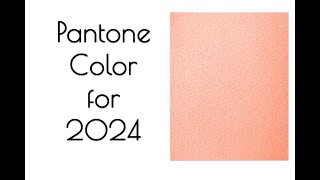 Pantones Color Of The Year For 2024 Peach Fuzz 4k [upl. by Reh]