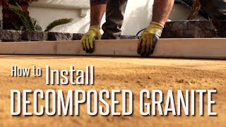 How to Install Decomposed Granite DG Step by Step [upl. by Henleigh510]