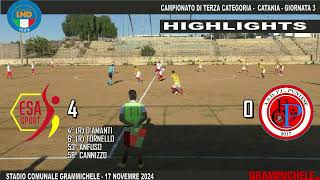 Highlights EsaSport Grammchele 4  0 FC Puntese 17 Novembre 2024  Terza Categoria  Catania [upl. by Nicolas]