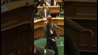 Waakaata Mãori dopo la performance il Parlamento viene sospeso [upl. by Arrek]